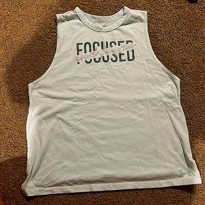 Womens light blue Under Armour tank top